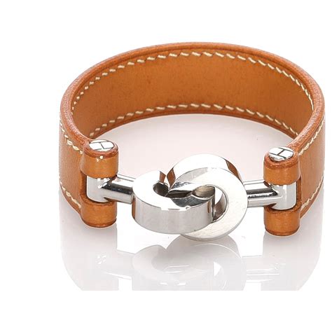 bracelet hermes cuir marron|Hermes fusion bracelets for women.